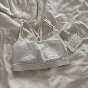 lululemon athletica white energy Bra size 8